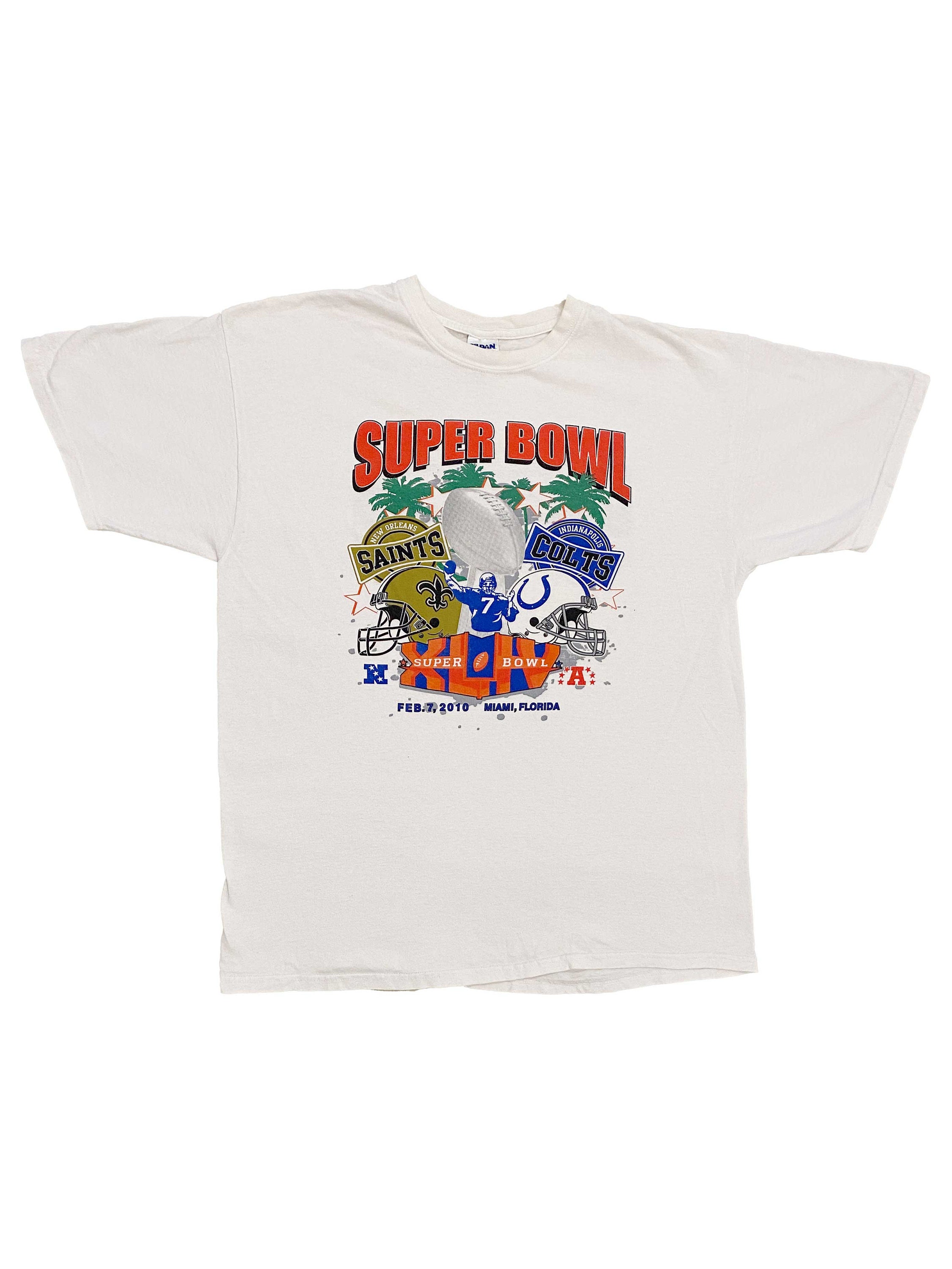 Vintage 2010 NFL Superbowl T-Shirt Size L | Etsy