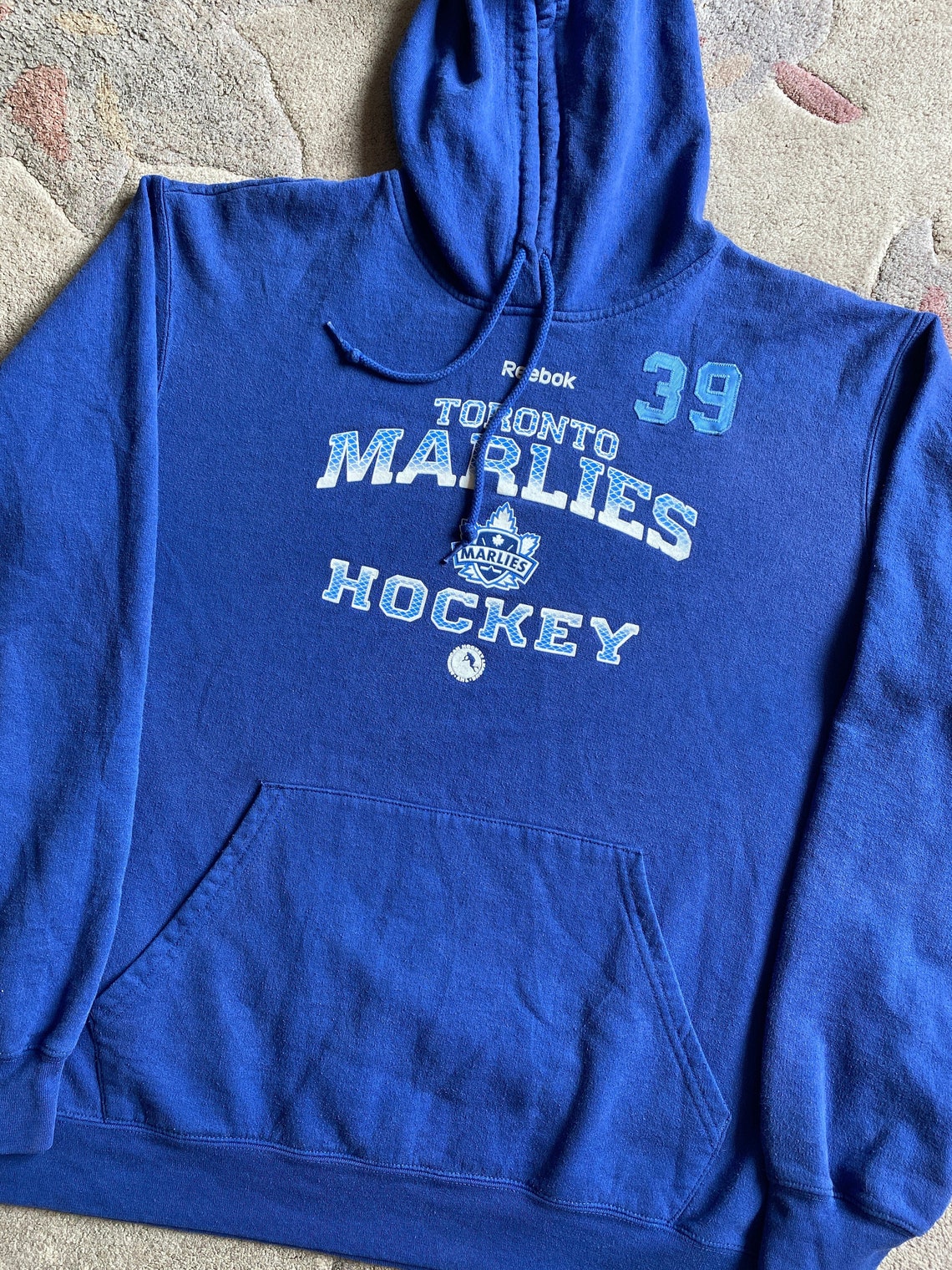 Vintage Reebok Toronto Marlies Hockey Hoodie Size L Etsy