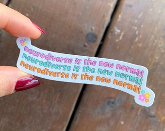 Neurodiverse is the New Normal, Neurodiversity, Logopäde, Logotherapeut, Sprachpathologie, Lehrer, Autismus, Sticker, SLPA, SLP