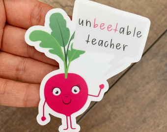 Profesor inbeetable, pegatina de maestro, pegatinas de maestros, maestro Merch, pegatinas del planificador, regalo del maestro, regalo para el maestro, maestros, maestro