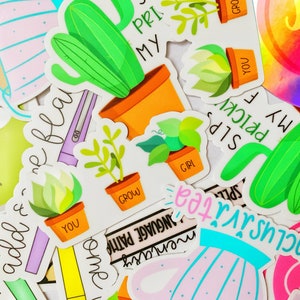 Sticker Mystery Bundle, SLP Stickers, SLP Merch, Gifts, SLP Gift, Waterproof Stickers, Laptop Decals, Water Bottle Stickers