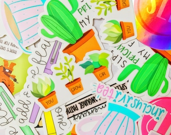 Sticker Mystery Bundle, SLP Stickers, SLP Merch, Gifts, SLP Gift, Waterproof Stickers, Laptop Decals, Water Bottle Stickers