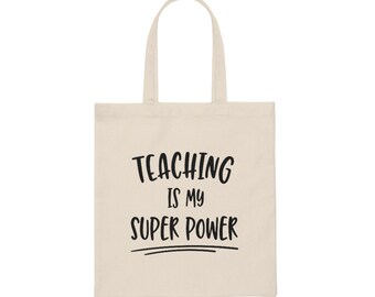 Canvas Tote Bag, Leraar, Leraar Tote Tassen, Tote Bag, Teacher Tote Bags, Teacher Tote, Teacher Totes, Teacher Gift, Gift voor Teacher