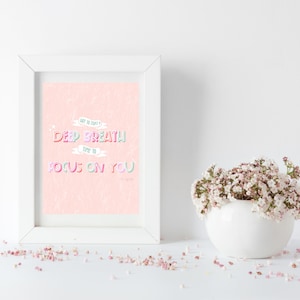 Lizzo Saying, Lizzo Artwork, Positivity, Mindfulness, Digital Print, Digital Download, Handmade, Lettering, Colorful, Office, Bedroom