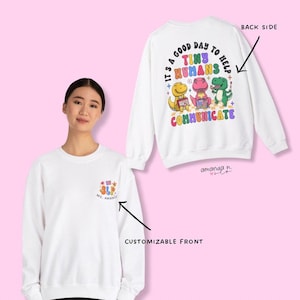 CustomUnisex Sweater, Speech Sweater, SLP Sweater, Speech, Valentine's Day, Supervisor Gift, Slp Gift, Speech and Language, Speech Pathology