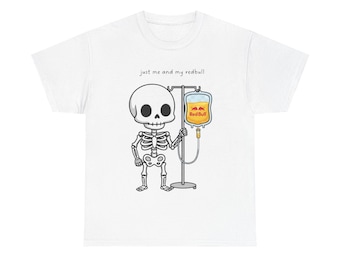 T-shirt anti-gouttes Redbull IV Skeleton | T-shirt drôle de bande dessinée