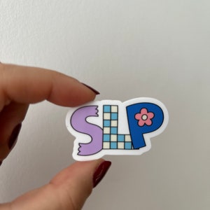 SLP, Slp Sticker, Speech Sticker, Gift for speech, Supervisor sticker, Gift for speech therapist, Speech Decal, Laptop Decal