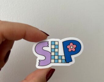 SLP, Sticker Slp, Sticker discours, Cadeau pour discours, Sticker superviseur, Cadeau pour orthophoniste, Sticker discours, Sticker pour ordinateur portable