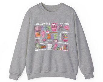 Pull unisexe, Pull vocal, Pull SLP, Discours, Saint-Valentin, Cadeau superviseur, Cadeau SLP, Parole et langage, Pathologie
