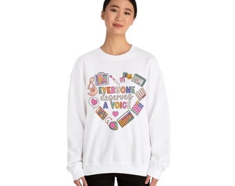 Pull unisexe, Pull vocal, Pull SLP, Discours, Saint-Valentin, Cadeau superviseur, Cadeau SLP, Parole et langage, Pathologie