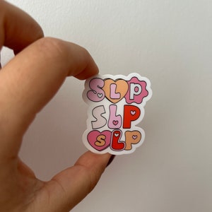 SLP Sticker, SLP, Slps, Speech Sticker, Valentine&#39;s Sticker, Valentine&#39;s Gift, Gift for her, Gift for him, Supervisor Gift, Speech Therapy