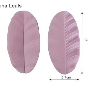 Banana Leaf Silicone Veiner molds, #Ak019. Clay Flowers,Gum paste flowers.