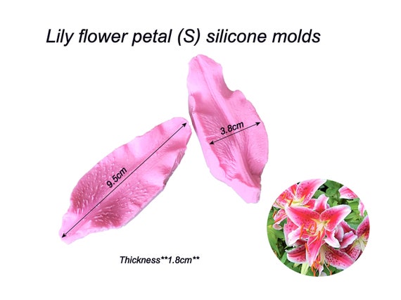 Lily Petal Flower Molds Silicone Fondant Sugarcraft Clay Cake Decorating  Molds 1