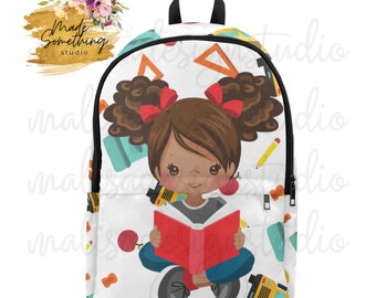 Little Girls Backpack | Black Girl Magic| Back to School| Kids Backpack| Afro Princess|Personalized Backpack| Black Girl Backpack