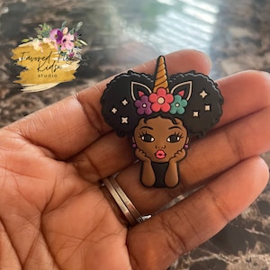 Black Girl Magic Charms|Shoe Charms|Melanin Shoe Charms | PVC Charms | Melanin Charms | Designer Charms | Shoe Clips|Black Culture Charms