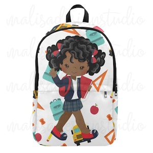 Little Girls Backpack | Black Girl Magic| Back to School| Kids Backpack| Afro Princess|Personalized Backpack| Black Girl Backpack