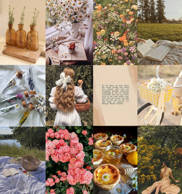 Cottagecore Aesthetic Photo Wall Collage Kit - Etsy