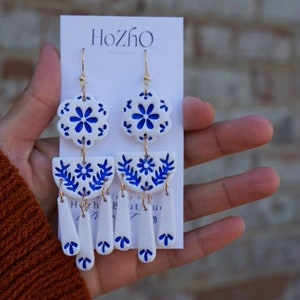 Rebecca Talavera earrings | talavera | clay earrings | handmade