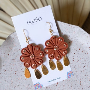 COMALA earrings | barro | mexican casuelas | casuela| mexican pottery | mexican inspired | clay earrings | handmade