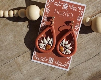 CARLOTA earrings | clay earrings | talavera | earrings | mexican inspired