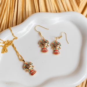 LELES necklace and earrings | muñecas lele | mexican doll | inspired | hispanic | latino