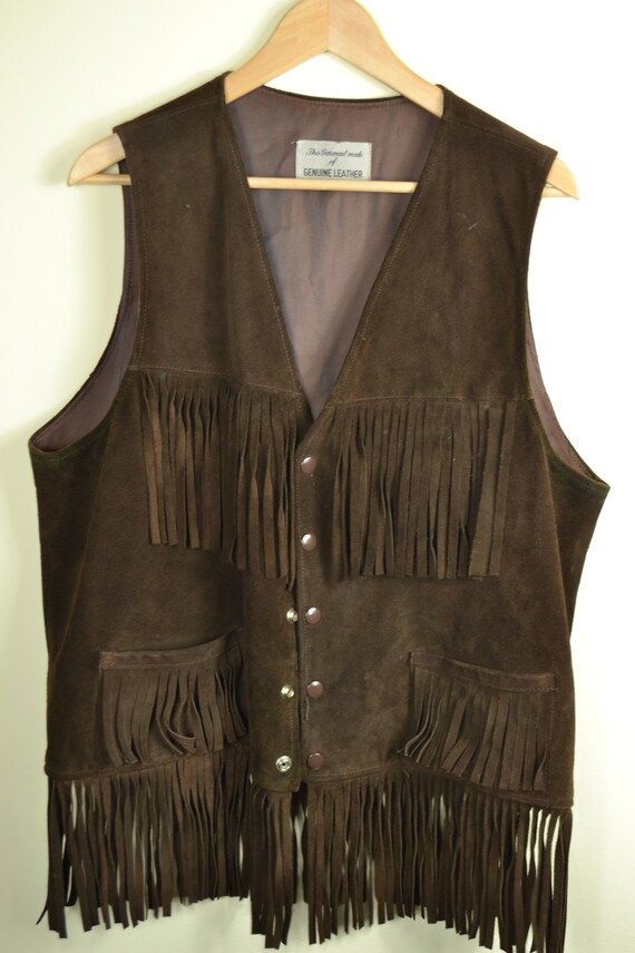 vintage fringe vest