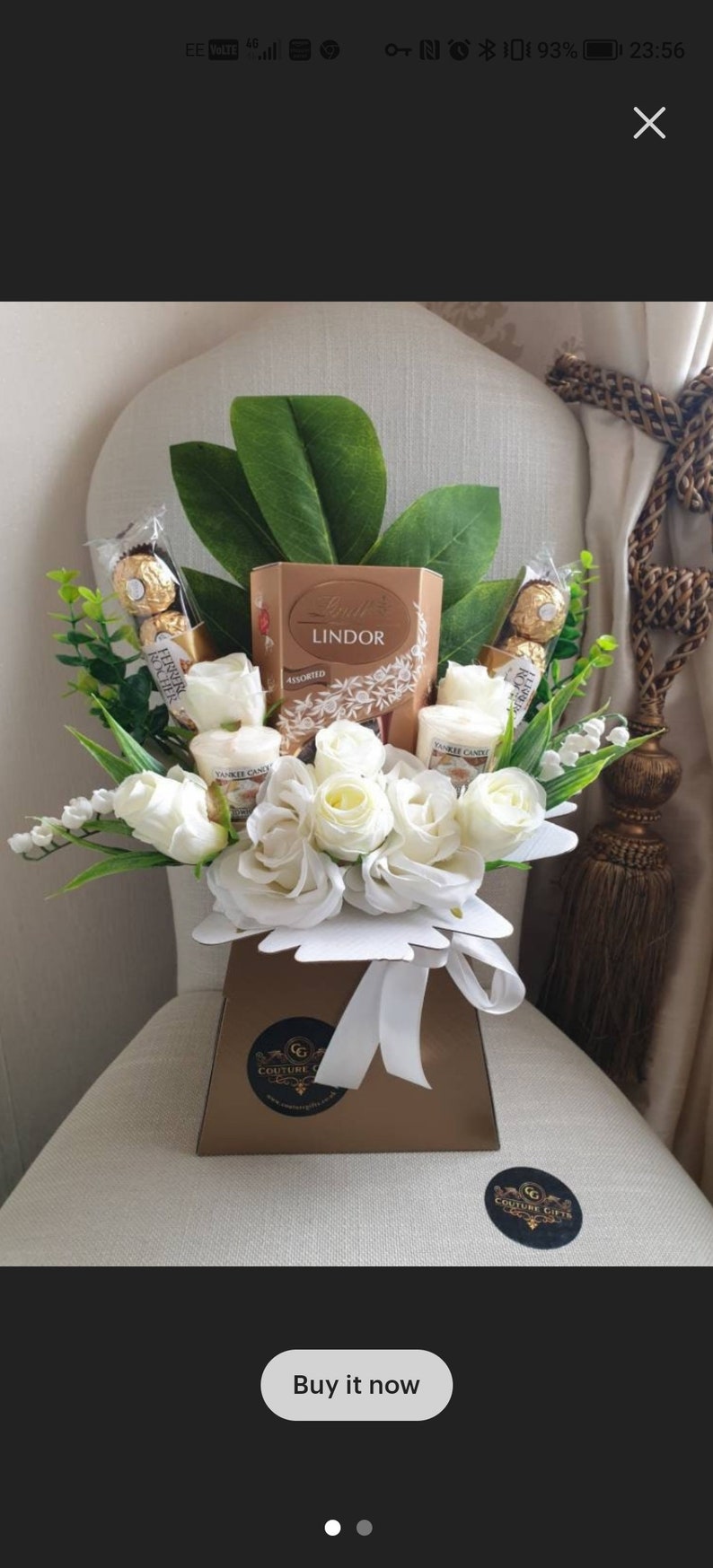 Themed Chocolate and Flower Bouquet's Etsy UK