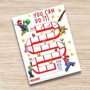 Printable Potty Chart Mario