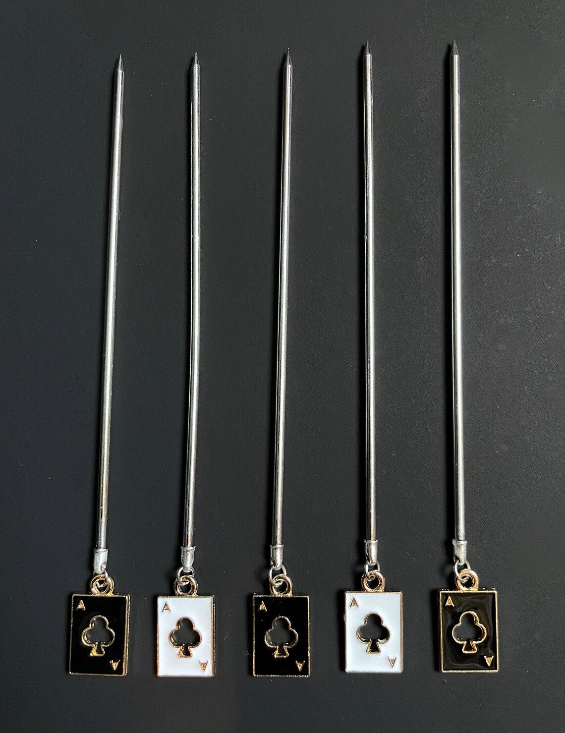 Playing Cards Cocktail Picks 5 Appetizer Picks Olive Etsy