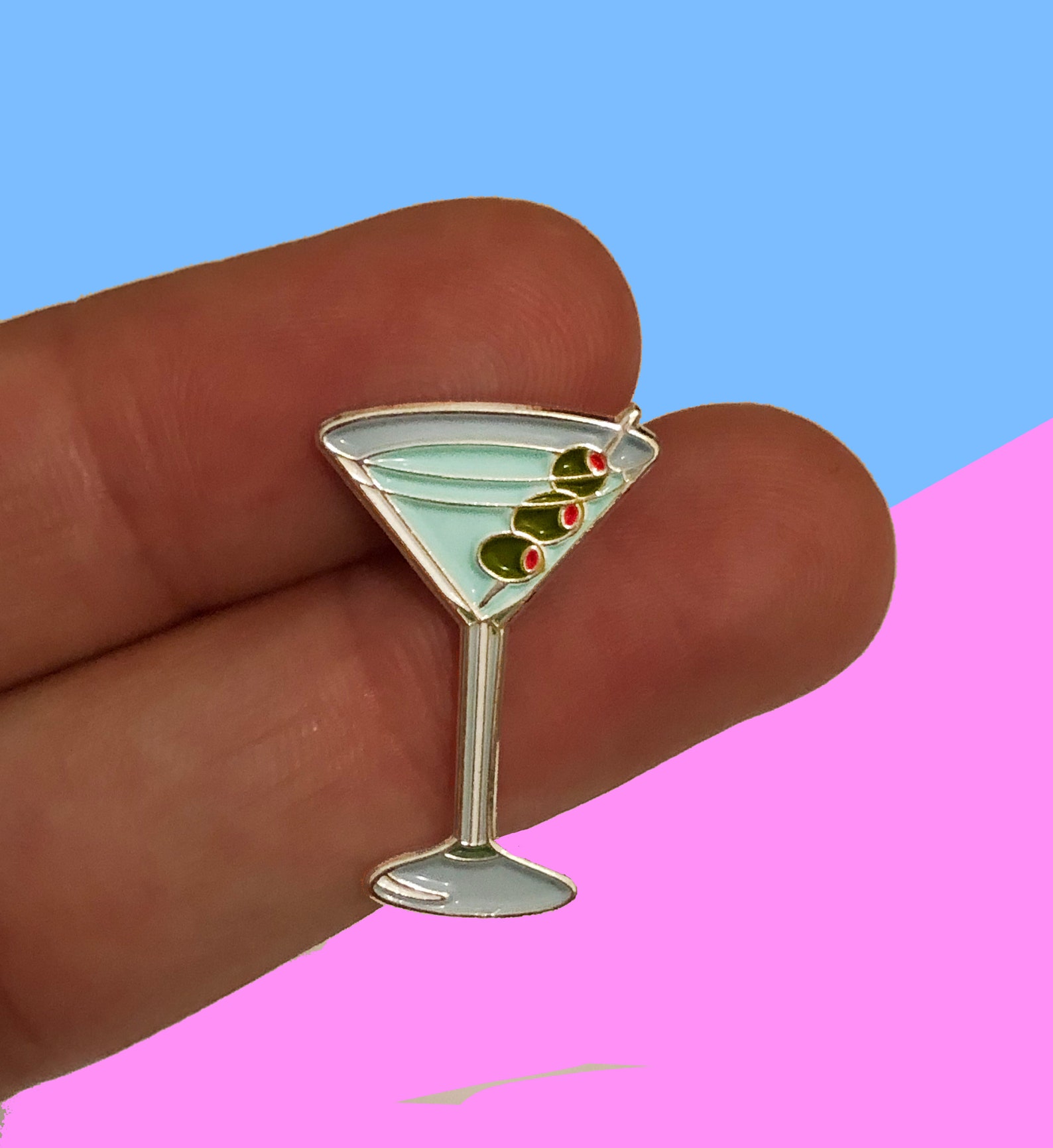 Martini Cocktail Enamel Pin Drinks And Alcohol Themed T Etsy