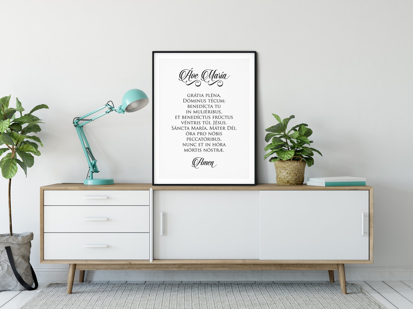 Ave Maria Hail Mary in Latin Instant Download Printable | Etsy