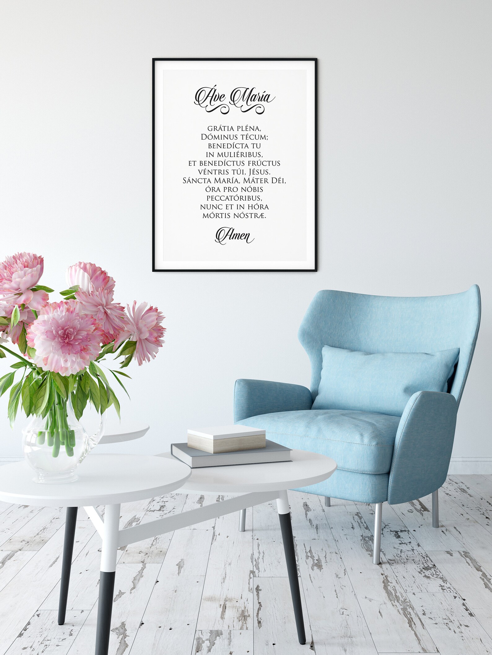 Ave Maria Hail Mary in Latin Instant Download Printable | Etsy