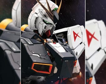 Nu Gundam - Art Print