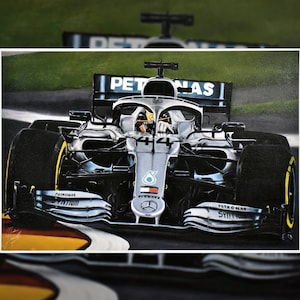 LH#44 Mercedes F1 Car - art print