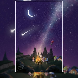 Animal Crossing, My Island - Art Print