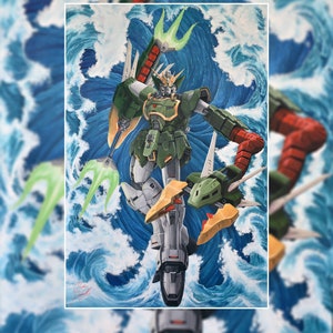 Gundam Altron (Gundam Wing Endless Waltz Ver.) Oil Painting Print