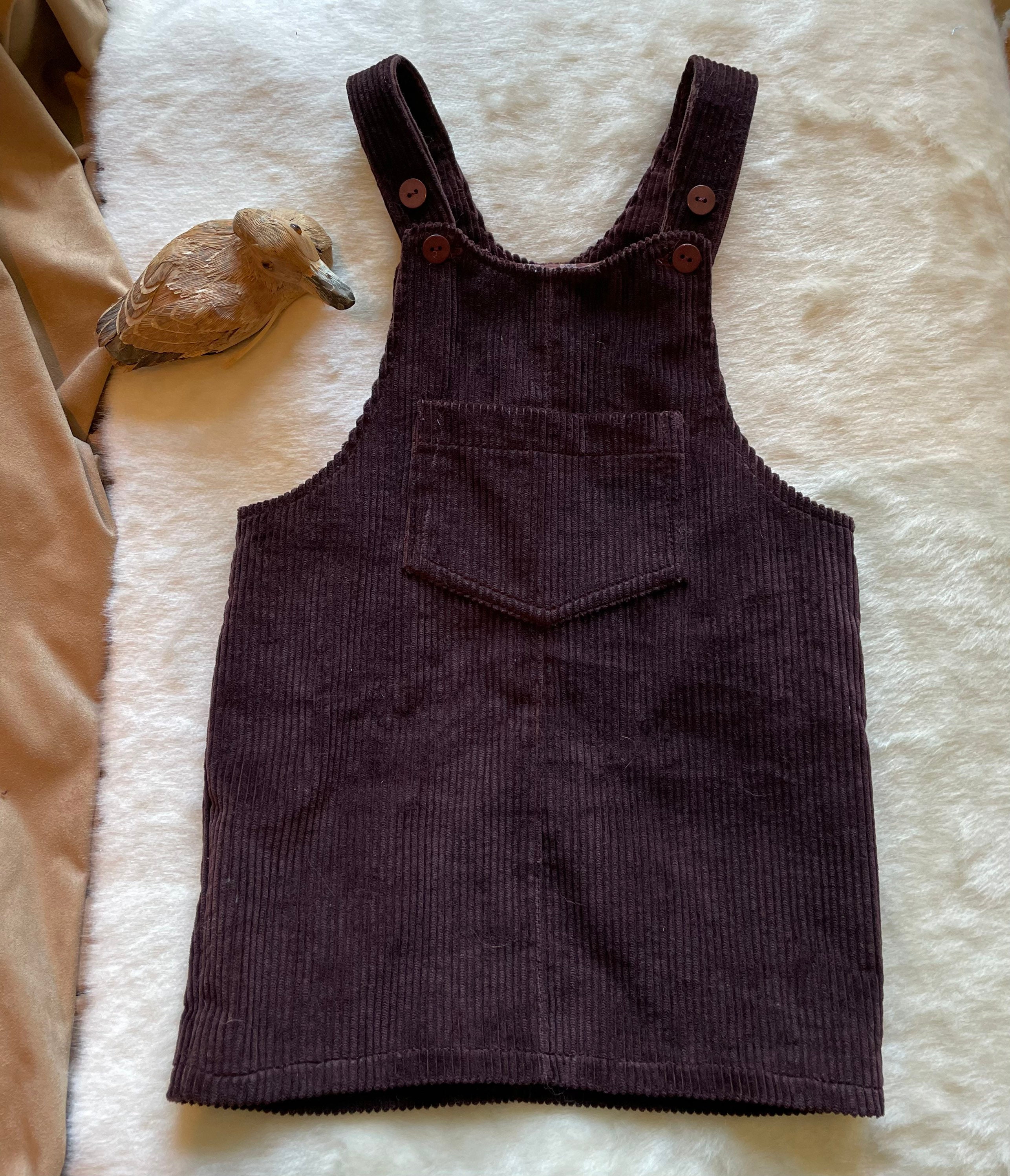 Girls' Jumper Dress, Dungaree Dress, Corduroy and Wool Dungarees - Etsy