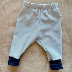 Baby's progressive jogging style pants Rayé fin marine