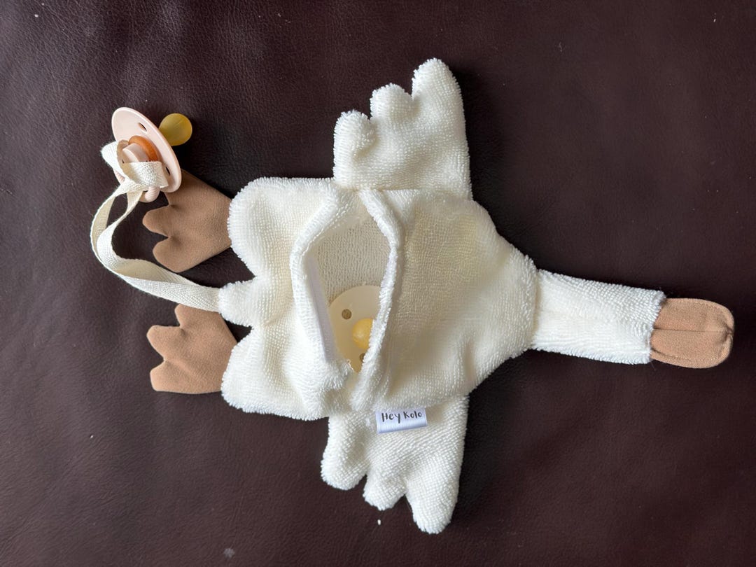 Goose Pacifier Holder and Clip, Baby Gift - Etsy