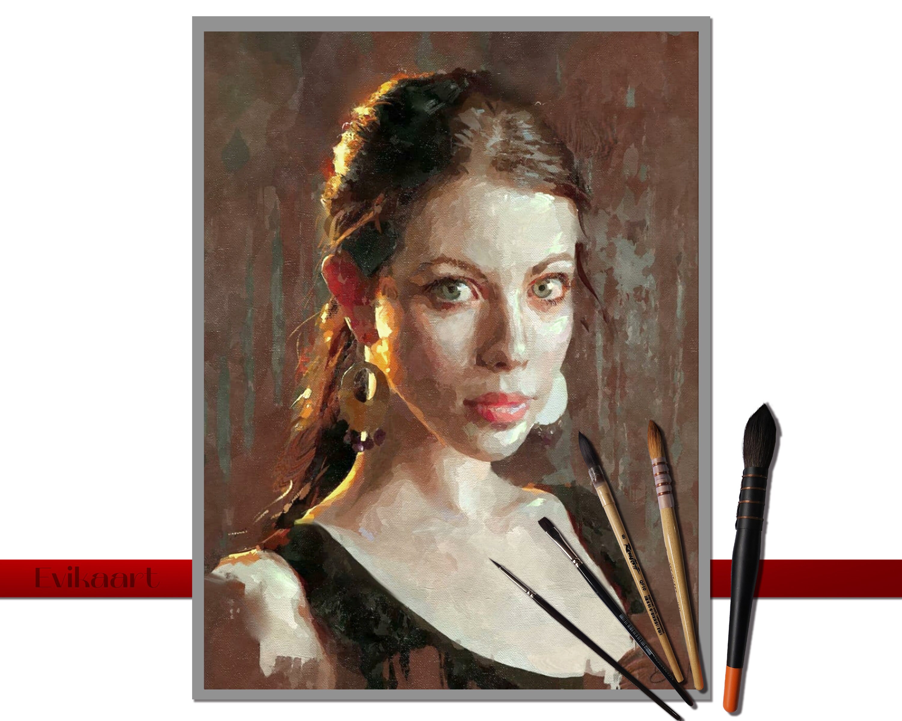 Art Commission Painting From Photo Portrait From Photo Etsy UK