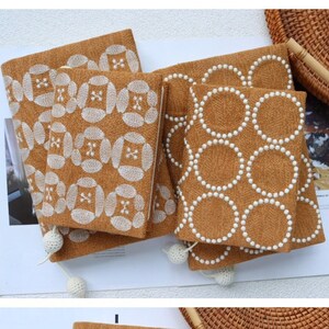 Adjustable Handmade Sleeve Cover for Notebook, Journal, Planner, Diary, Agenda, and Book - A5/A6 Size - Reusable Book Protector