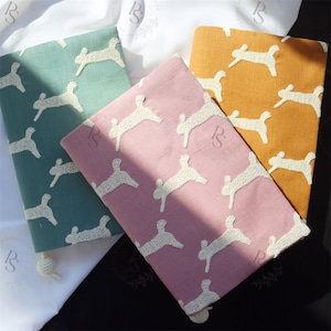 Adjustable Handmade Rabbit Sleeve Cover for Notebook, Journal, Planner, Diary, Agenda, and Book - A5/A6 Size - Reusable Book Protector