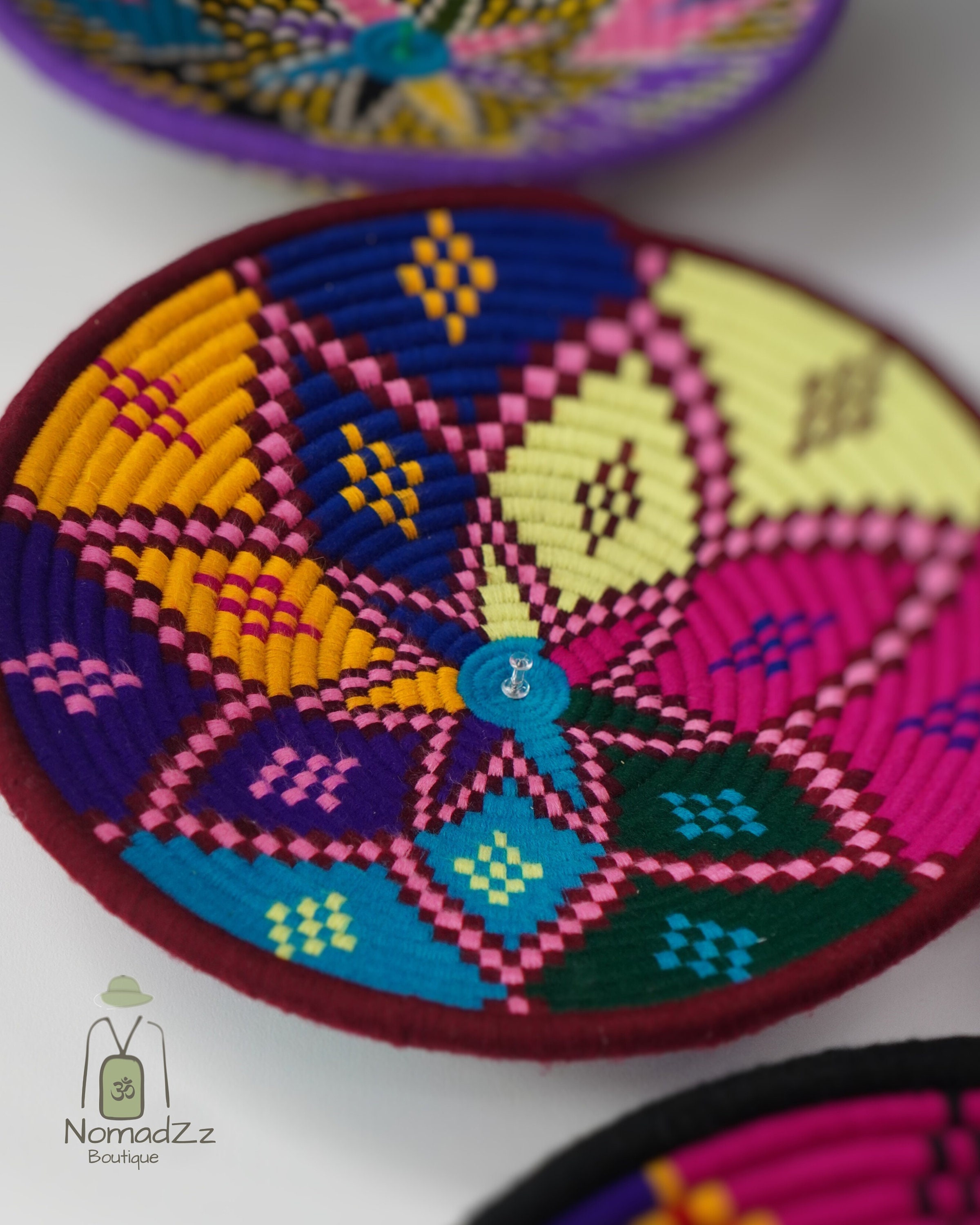 Ethiopian Handwoven Colorful Baskets - Etsy
