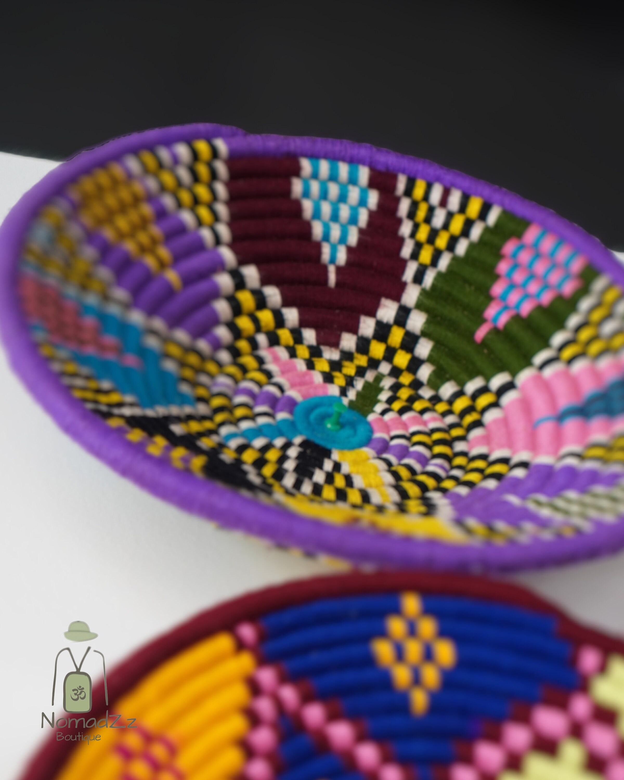 Ethiopian Handwoven Colorful Baskets - Etsy