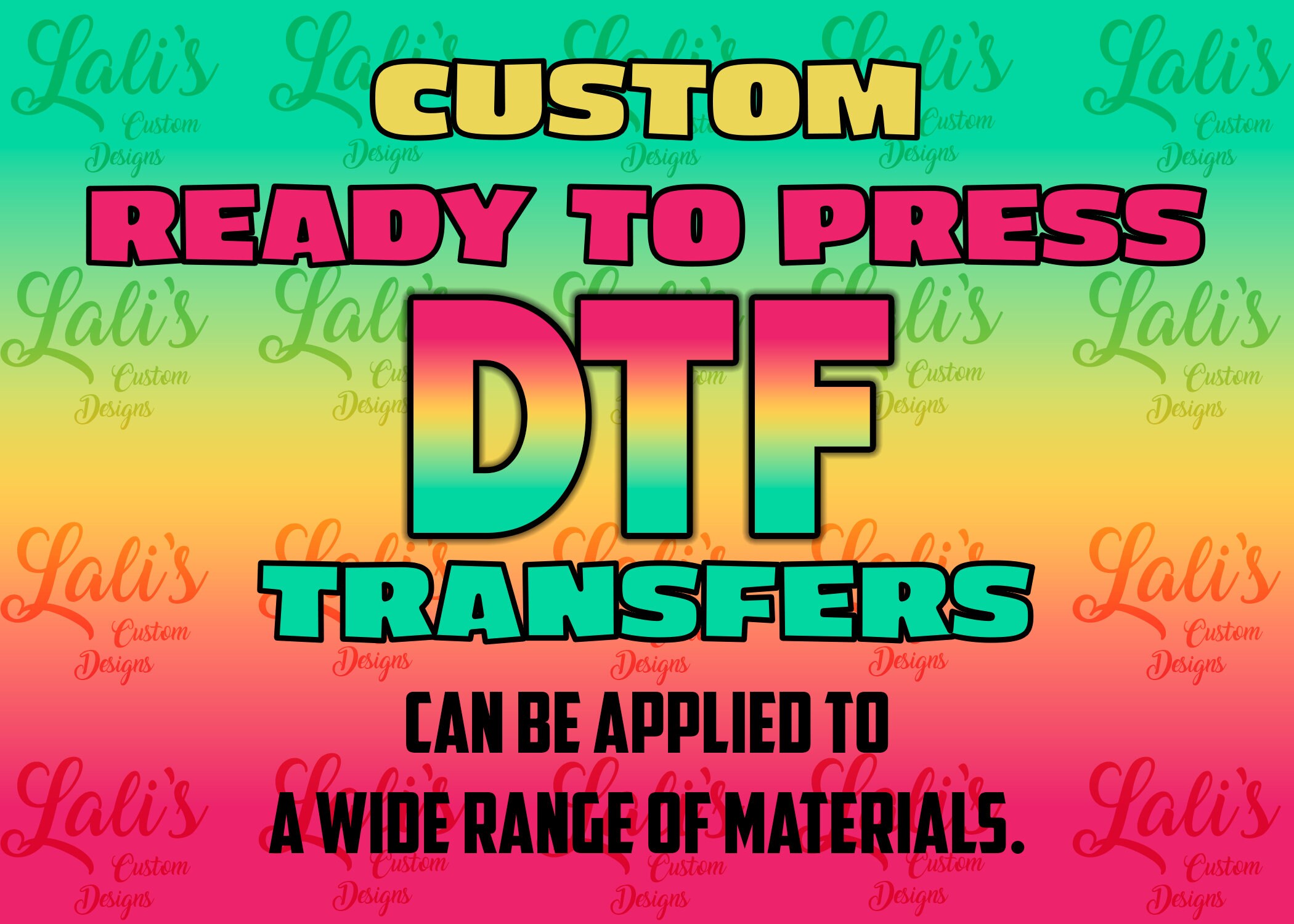 Custom DTF Transfers By Size