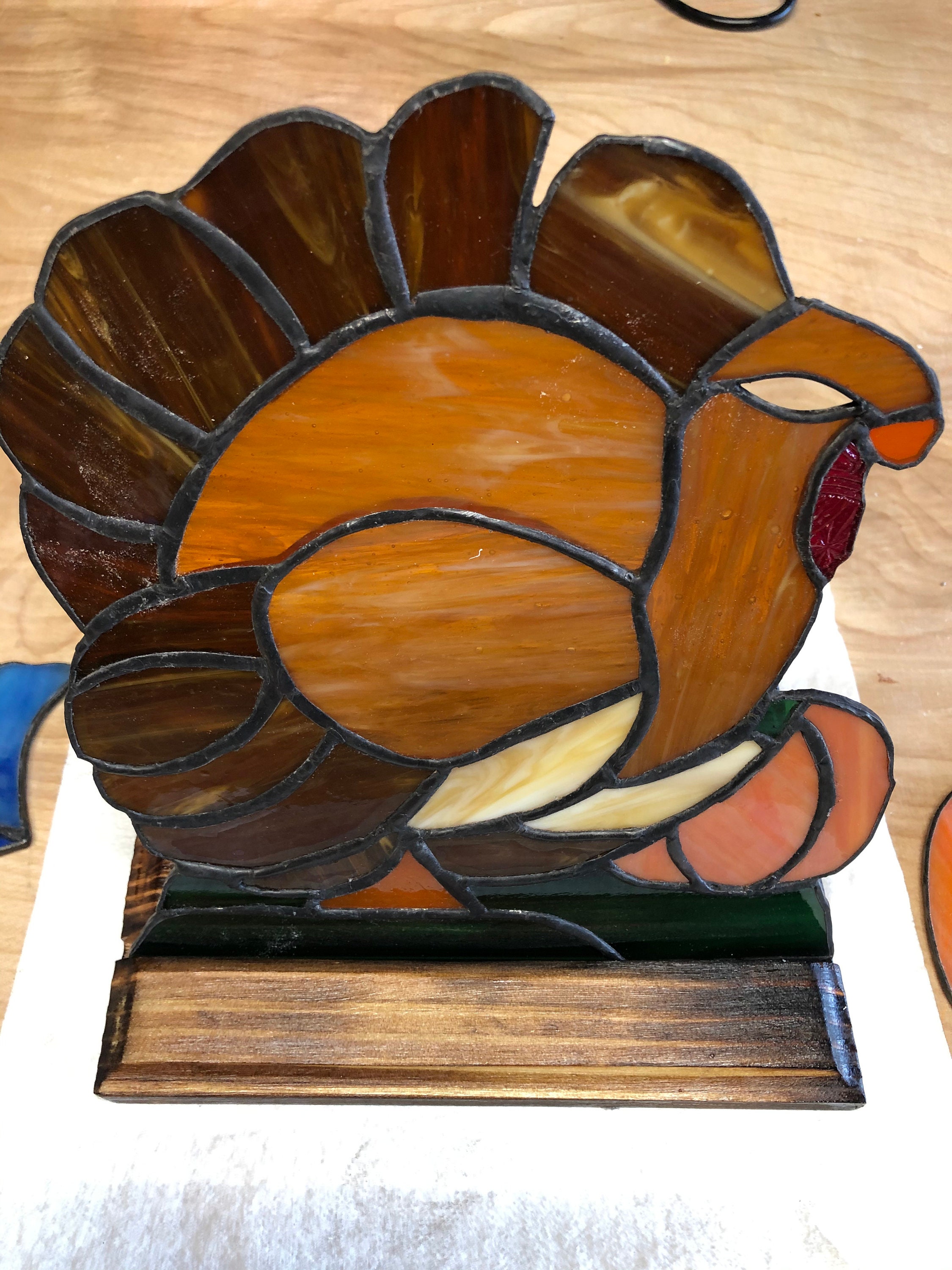 Stained Glass Turkey - Etsy