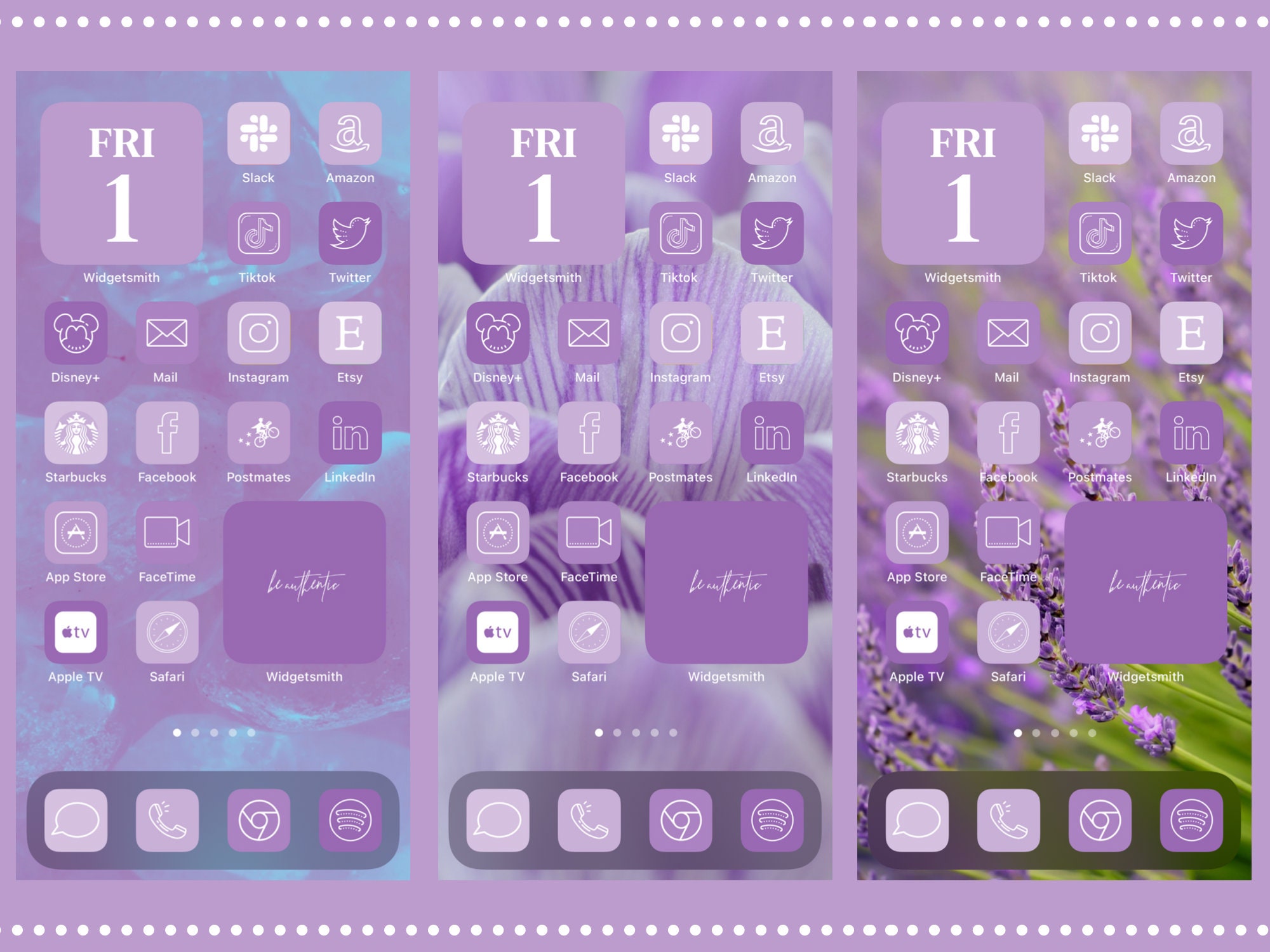 Purple Aesthetic Ios App Icons 300 Iphone Ios 14 Aesthetic Etsy