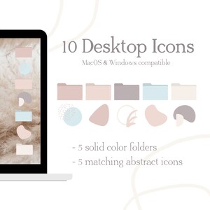 Ästhetische Beachy Boho Desktop Ordner Icons, Mac + Windows Ordner Symbol, Boho Mac Icons, Mac Ordner, Computer Ordner, Windows Ordner Icons