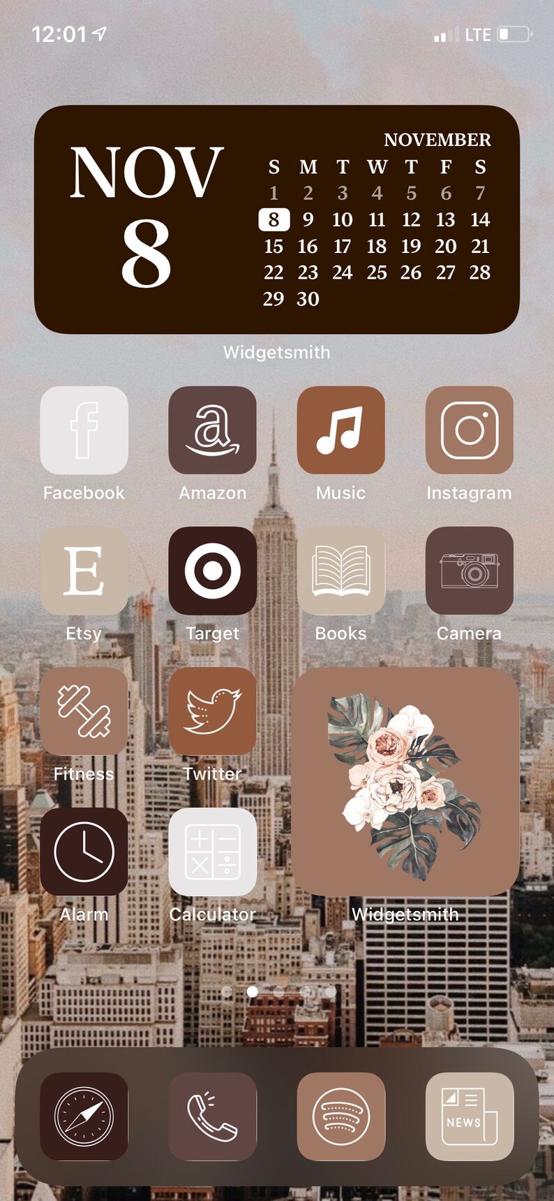 Brown Aesthetic App Icons 200 Iphone App Icons Ios 14 - Etsy