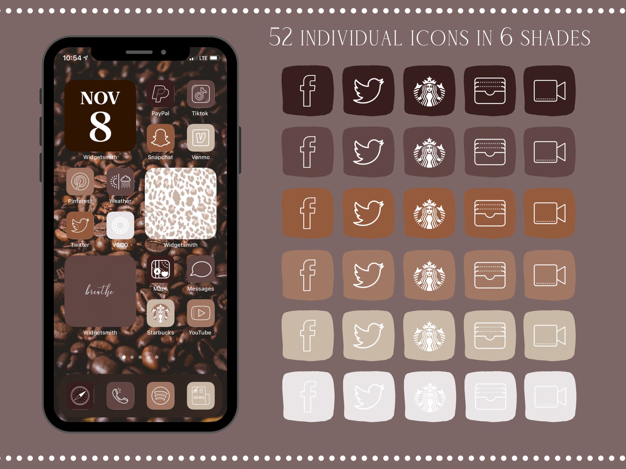 brown app icons aesthetic brown app icons aesthetic